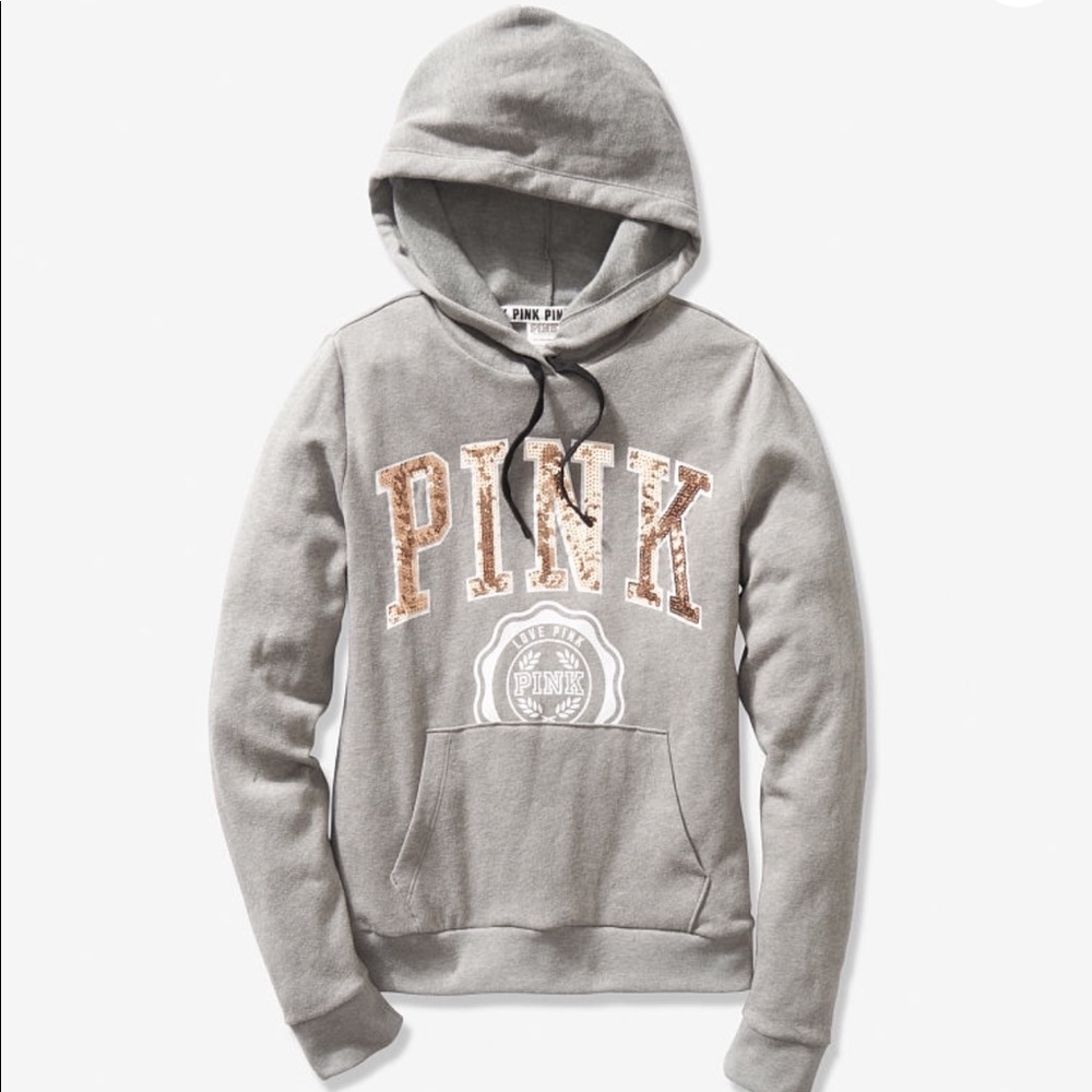 ISO Grey with gold bling PINK sweats